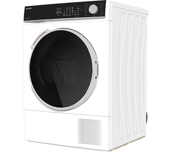 SHARP ES-NHL2S9GW2-EN 12 kg Heat Pump Tumble Dryer - White