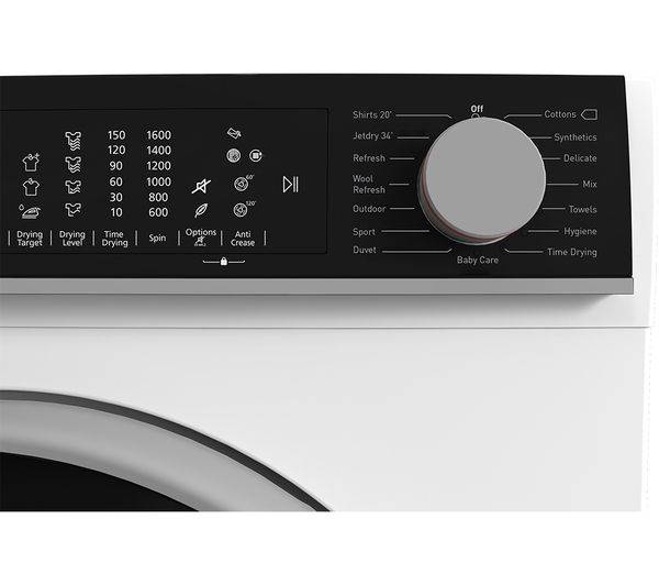 SHARP ES-NHL2S9GW2-EN 12 kg Heat Pump Tumble Dryer - White