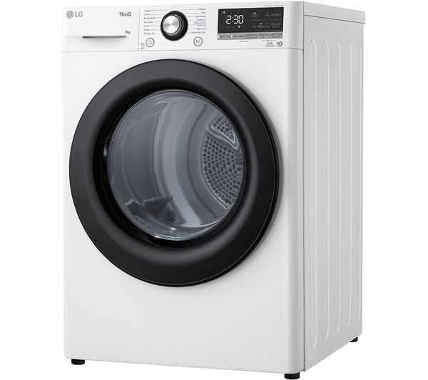 LG Dual Dry FDV309WN WiFi-enabled 9 kg Heat Pump Tumble Dryer - White