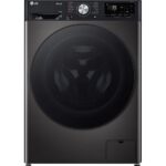 LG TurboWash with AI F4Y711BBTN1 WiFi-enabled 11 kg 1400 Spin Washing Machine - Platinum Black
