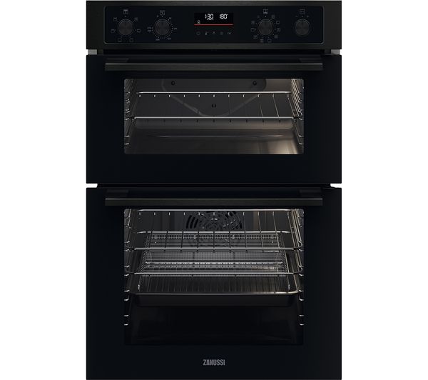 ZANUSSI ZKCNA7KN Electric Double Oven - Black