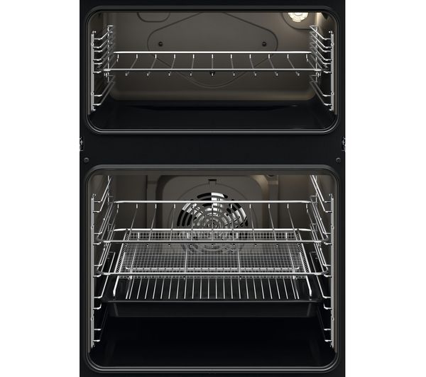 ZANUSSI ZKCNA7KN Electric Double Oven - Black