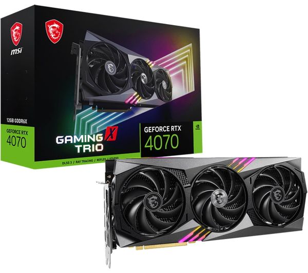 MSI GeForce RTX 4070 12 GB GAMING X TRIO Graphics Card