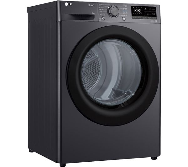 LG DUAL Dry FDV309GN WiFi-enabled 9 kg Heat Pump Tumble Dryer - Slate Grey