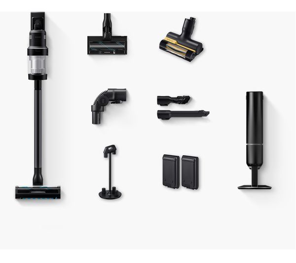 SAMSUNG Bespoke Jet AI Max 280W Cordless Vacuum Cleaner with All-in-One Clean Station – Black Chrometal
