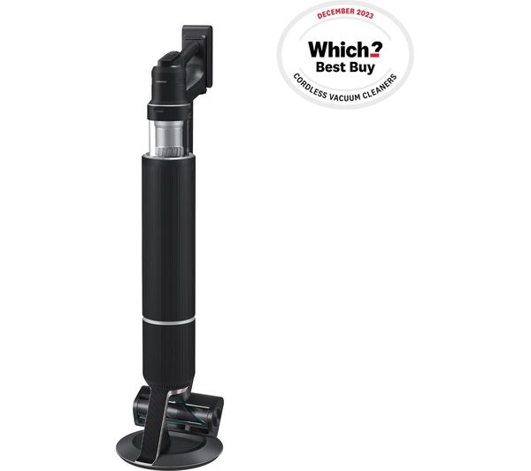 SAMSUNG Bespoke Jet AI Max 280W Cordless Vacuum Cleaner with All-in-One Clean Station – Black Chrometal