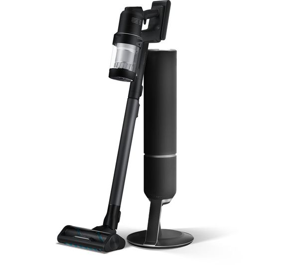 SAMSUNG Bespoke Jet AI Max 280W Cordless Vacuum Cleaner with All-in-One Clean Station – Black Chrometal