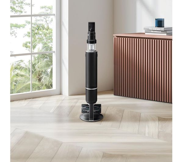SAMSUNG Bespoke Jet AI Max 280W Cordless Vacuum Cleaner with All-in-One Clean Station – Black Chrometal