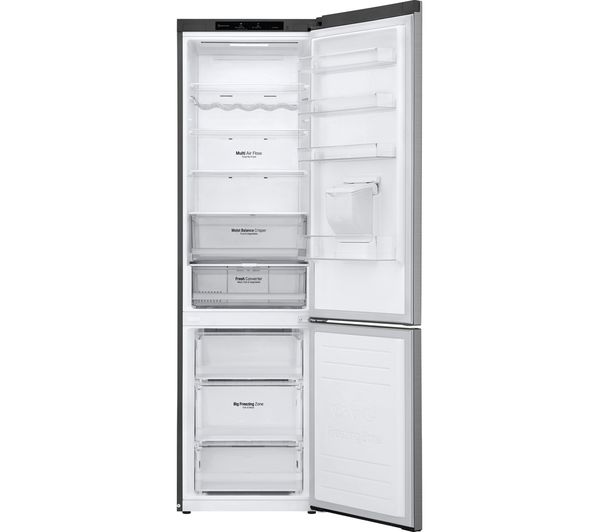 LG NatureFRESH GBF62PZGGN 70 30 Fridge Freezer - Shiny Steel