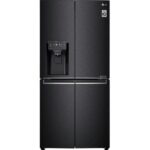 LG NatureFRESH GML844MC7E Slim American-Style Fridge Freezer - Matte Black