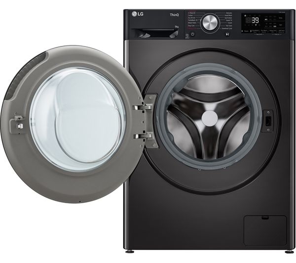 LG TurboWash 360 F2Y709BBTN1 WiFi-enabled 9 kg 1200 Spin Washing Machine - Platinum Black