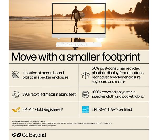 HP Envy Move 23.8" Portable All-in-One PC - Intel® Core™ i5 512 GB SSD White