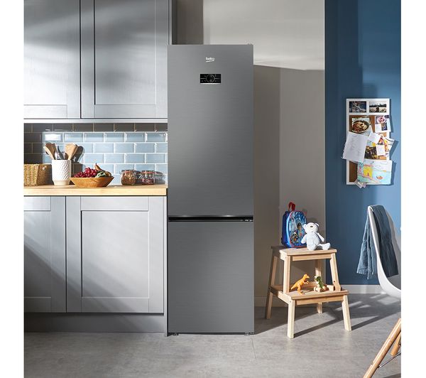 BEKO CNG7603VPX 60/40 Fridge Freezer - Brushed Steel