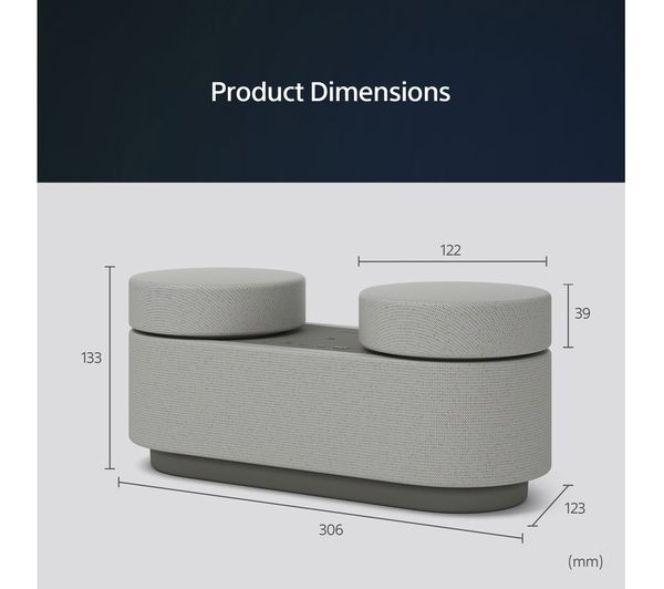 SONY HT-AX7 2.1 Portable Theatre System - Light Grey