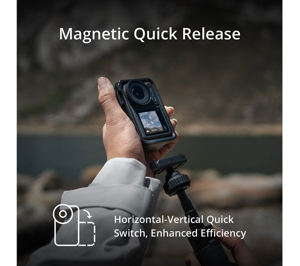 DJI Osmo Action 4 Adventure Combo 4K Ultra HD Action Camera - Black