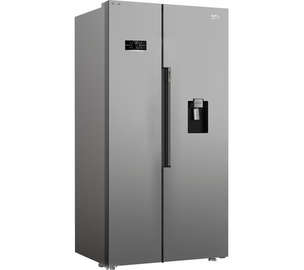 BEKO Pro ASD2542VX American-Style Fridge Freezer - Stainless Steel
