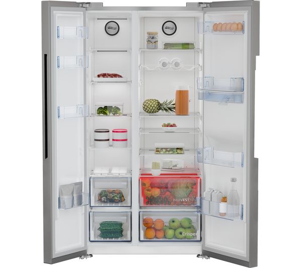 BEKO Pro ASD2542VX American-Style Fridge Freezer - Stainless Steel