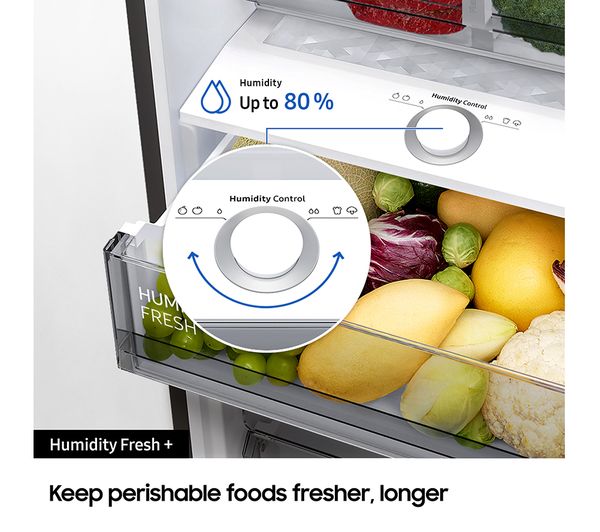 SAMSUNG Bespoke SpaceMax RB38C7B5C12 EU Smart 70 30 Fridge Freezer - White