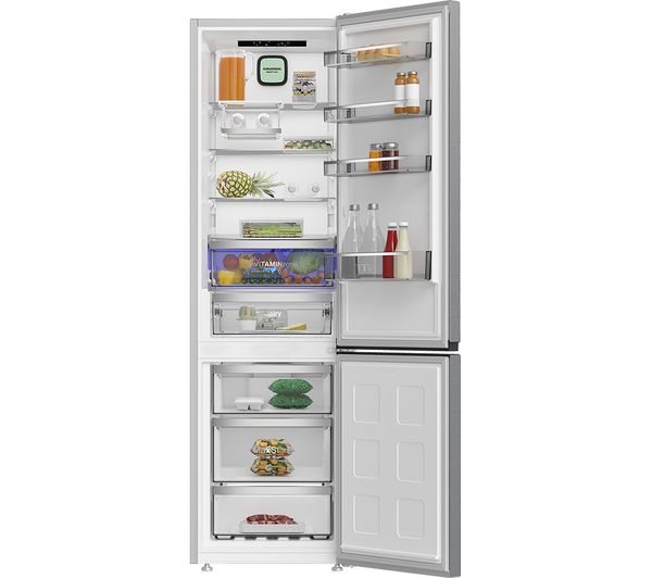 GRUNDIG GKN8603VN 70 30 Fridge Freezer - Brushed Steel