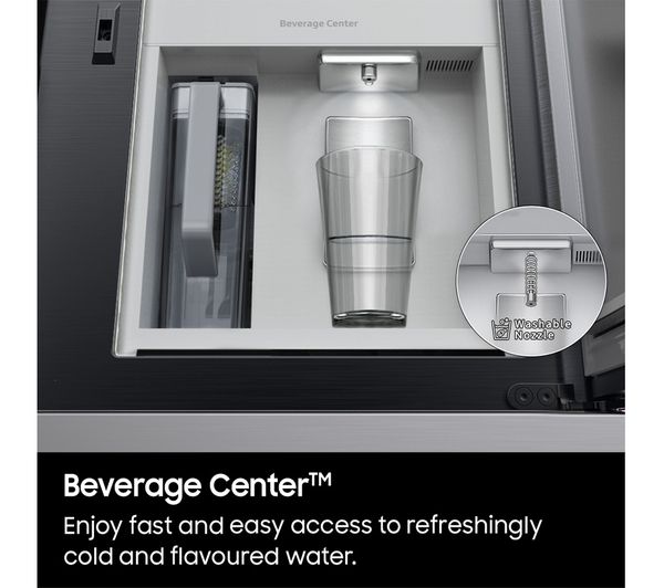 SAMSUNG Bespoke Beverage Center RF65A967622 EU Smart Fridge Freezer - Black