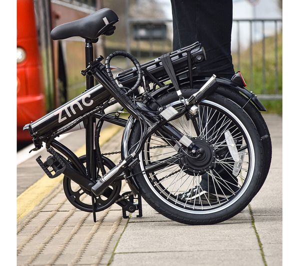 ZINC Eco Pro 20" Electric Folding Bike - Black