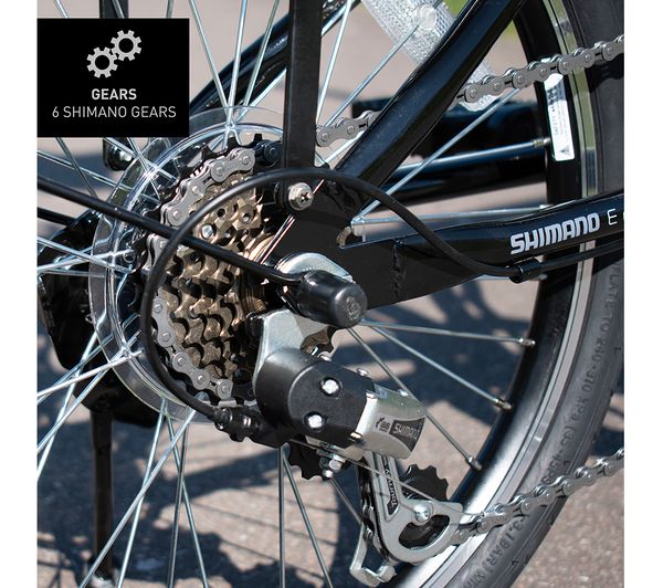 ZINC Eco Pro 20" Electric Folding Bike - Black