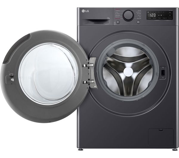 LGE TurboWash 360 with AI F4C510GBTN1 10 kg 1400 Spin Washing Machine - Slate Grey