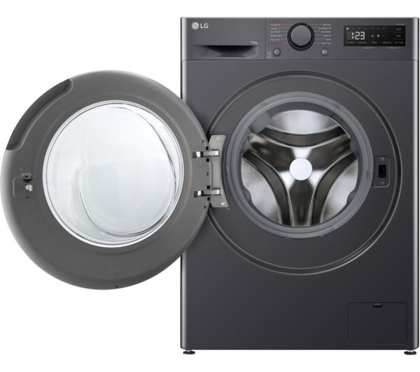 LGE TurboWash 360 with AI F4C510GBTN1 10 kg 1400 Spin Washing Machine - Slate Grey