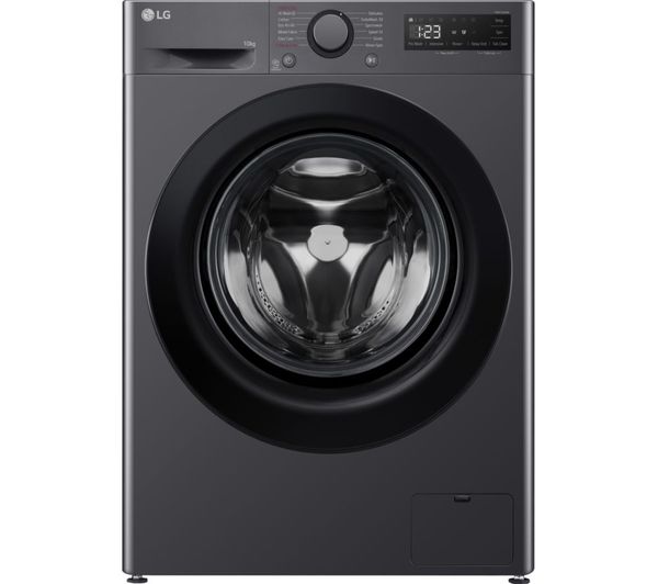 LGE TurboWash 360 with AI F4C510GBTN1 10 kg 1400 Spin Washing Machine - Slate Grey