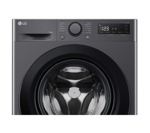LGE TurboWash 360 with AI F4C510GBTN1 10 kg 1400 Spin Washing Machine - Slate Grey
