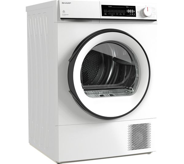 SHARP KD-NHB9S6GW3-EN 9 kg Heat Pump Tumble Dryer - White