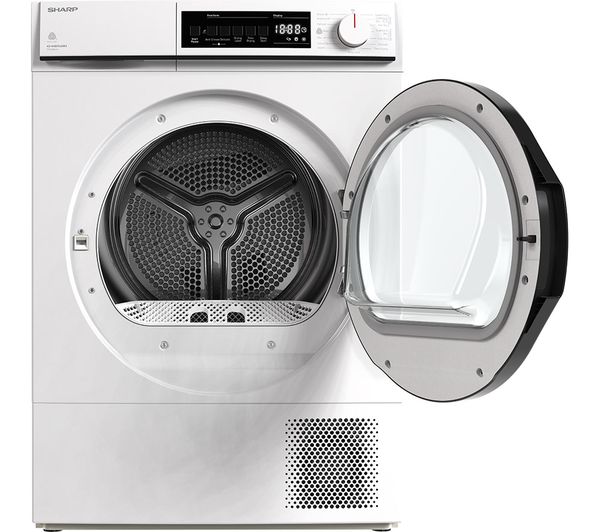 SHARP KD-NHB9S6GW3-EN 9 kg Heat Pump Tumble Dryer - White