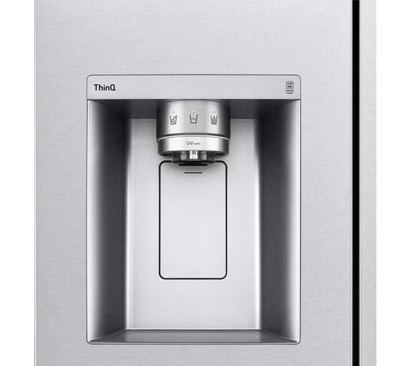 LG NatureFRESH GSLV91MBAC American-Style Smart Fridge Freezer - Metal Sorbet