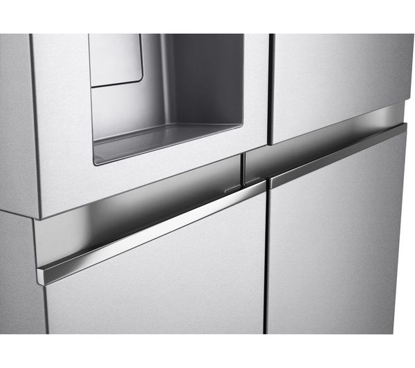 LG NatureFRESH GSLV91MBAC American-Style Smart Fridge Freezer - Metal Sorbet