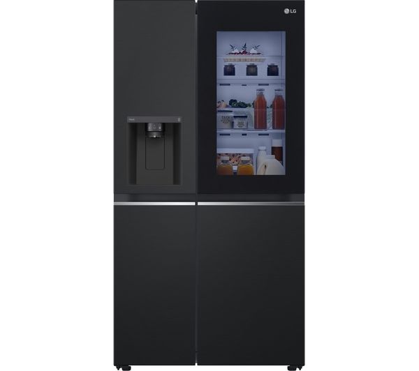 LG InstaView GSGV81EPLD American-Style Smart Fridge Freezer - Matte Black