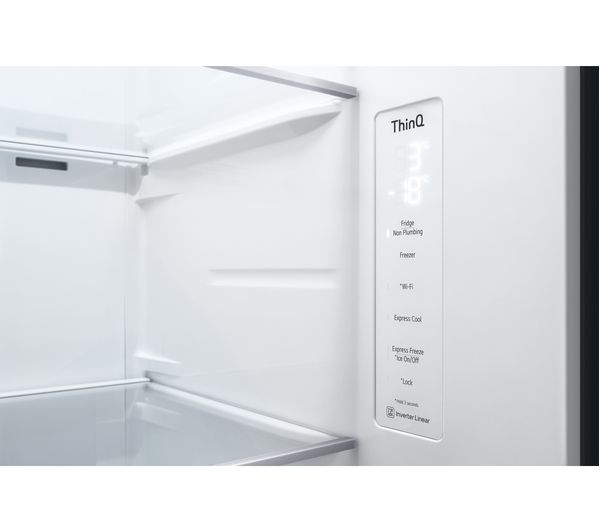 LG InstaView GSGV81EPLD American-Style Smart Fridge Freezer - Matte Black