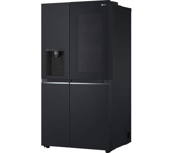 LG InstaView GSGV81EPLD American-Style Smart Fridge Freezer - Matte Black