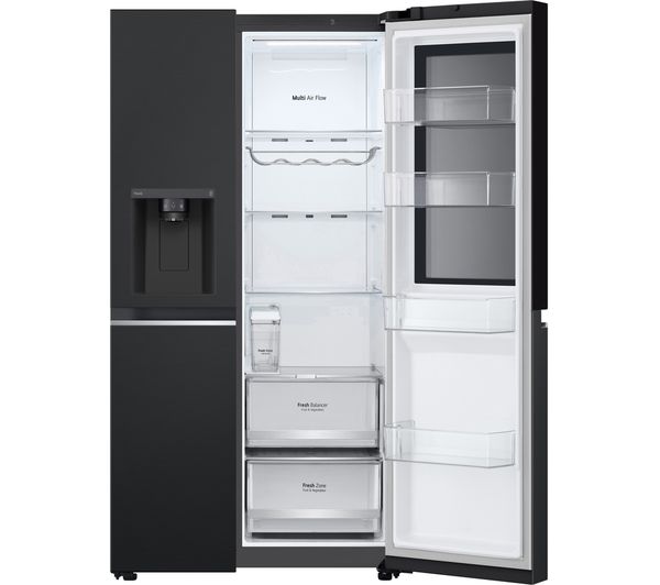LG InstaView GSGV81EPLD American-Style Smart Fridge Freezer - Matte Black