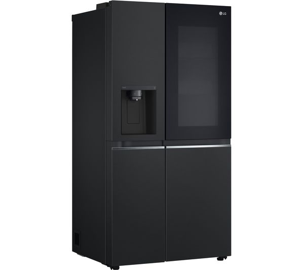 LG InstaView GSGV81EPLD American-Style Smart Fridge Freezer - Matte Black