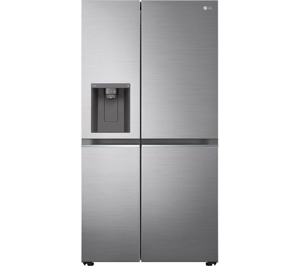 LG NatureFRESH GSLV70PZTD American-Style Smart Fridge Freezer - Shiny Steel