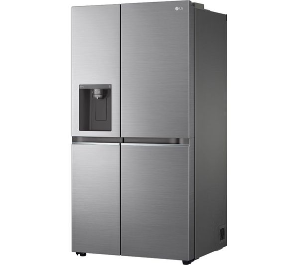 LG NatureFRESH GSLV70PZTD American-Style Smart Fridge Freezer - Shiny Steel