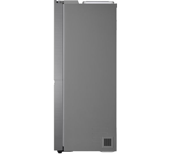 LG NatureFRESH GSLV70PZTD American-Style Smart Fridge Freezer - Shiny Steel