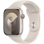 APPLE Watch Series 9 Cellular - 45 mm Starlight Aluminium Case with Starlight Sport Band  S M