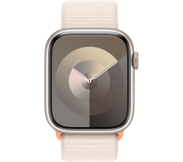 APPLE Watch Series 9 Cellular - 45 mm Starlight Aluminium Steel Case with Starlight Sport Loop