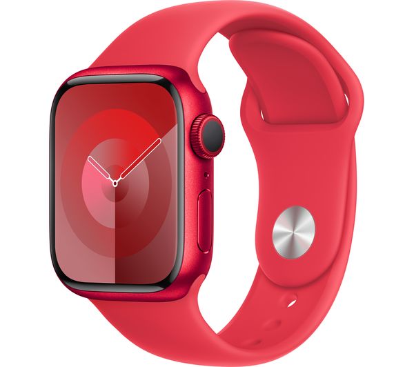 APPLE Watch Series 9 - 41 mm (PRODUCT)RED Aluminium Case with (PRODUCT)RED Sport Band S M