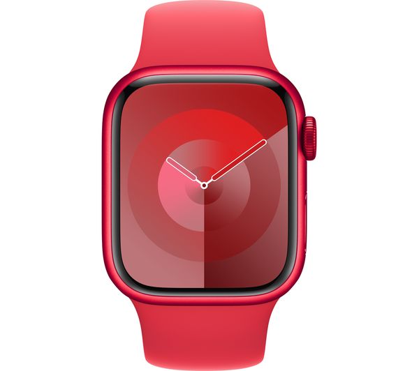 APPLE Watch Series 9 - 41 mm (PRODUCT)RED Aluminium Case with (PRODUCT)RED Sport Band S M