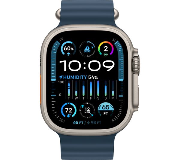APPLE Watch Ultra 2 Cellular - 49 mm Titanium Case with Blue Ocean Band