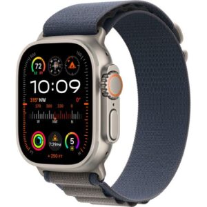 APPLE Watch Ultra 2 Cellular - 49 mm Titanium Case with Blue Alpine Loop Small