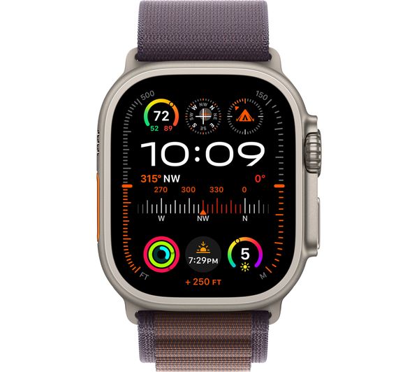 APPLE Watch Ultra 2 Cellular - 49 mm Titanium Case with Indigo Alpine Loop Large