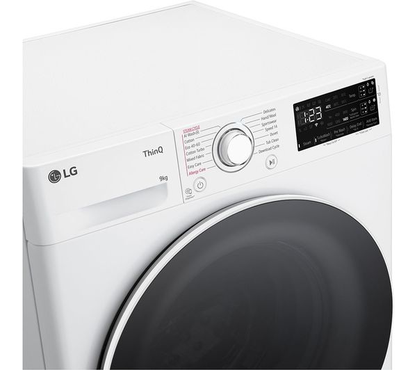 LGE EZDispense with TurboWash F4Y509WWLA1 WiFi-enabled 9 kg 1400 Spin Washing Machine - White